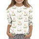 thumbnail image 2 of Blusas y camisas de manga larga con cuello redondo y estampado de Pascua, camiseta interior de cuello redondo y manga tres cuartos para niños de talla mediana y grande., 2 of 9