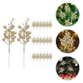 thumbnail image 5 of LOLIPPYY 20pcs Christmas Glitter Berry Stems Artificial Picks for Holiday Tree Decorations and Festive Crafting, 5 of 7