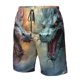 thumbnail image 4 of Fotbe White And Red Storm Dragon Trajes de Baño Estampados para Hombre, Shorts de Verano de Secado Rápido, Ropa de Playa, Bañadores-3X-Large, 4 of 6