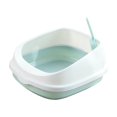 thumbnail image 2 of lionlar Pet Cat Litter Box Semi-enclosed Detachable Portable Toilet Sandbox Blue, 2 of 9