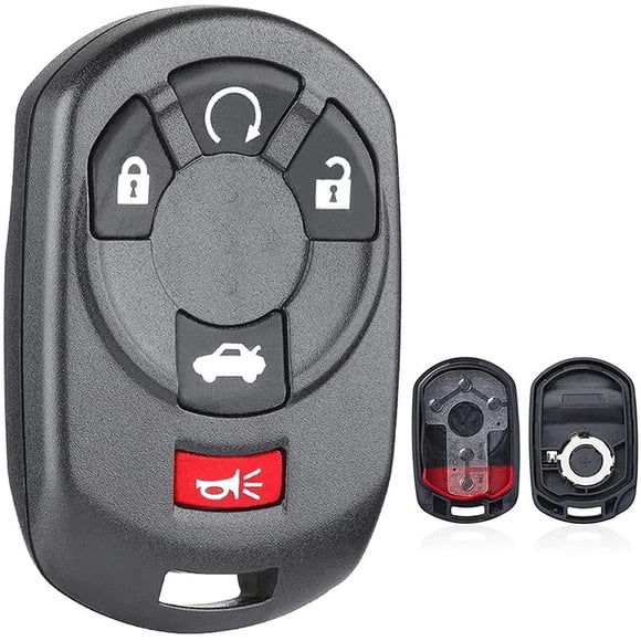 RemoteOverstock for Cadillac Remote Key Fob SHELL Case Replacement For 2005-2007 CTS FCC ID: M3N65981403 Part No.