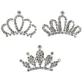 thumbnail image 2 of Shisuyan 3Pcs Kids Rhinestone Tiaras Hair Comb Girls Hair Accessories Hair Piece Headpiece, 2 of 8