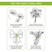 FloraCraft 26 Gauge Floral Wire, 270 ft, Green, Metal, 1 Piece