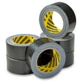 thumbnail image 5 of 6 Pack of Black Duct / Duck Tape (2 in x 90 ft/Roll) - Total of 540 Feet (180 Yards) - Heavy Duty - Tear by Hand Design - No Residue - Strong Yet Flexible - Great for Repairs of All Kinds, 5 of 6