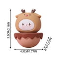 thumbnail image 3 of Bonito vaso para mascotas Bonita decoración pequeña de vinilo duro para el salón de casa Figura decorativa para la mesa, 3 of 5