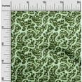 thumbnail image 2 of oneOone Silk Tabby Green Fabric Abstract Dress Material Fabric Print Fabric By The Yard 42 Inch Wide, 2 of 4