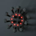 thumbnail image 3 of Masajeador de cabeza eléctrico, rascador de cuero cabelludo con garra eléctrica automática, vibración LED blanca y roja, 3 of 8