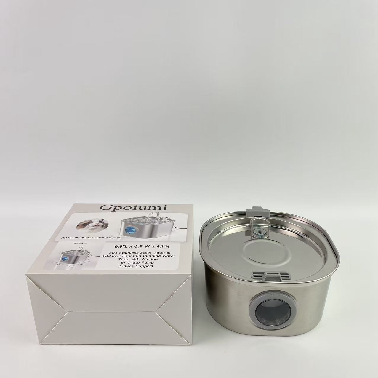 Gpoiumi Pet water fountains being dishes,95oz/2.8L Pet Fountain, Automatic Cat Water Fountain Dog Water Dispenser with Replacement Filters, Gifts for Christmas, Cats, Dogs, Multiple Pets