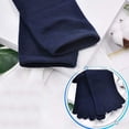thumbnail image 4 of White Stockings Mens Toe Socks Cotton Athletic Running Ankle Five Finger Crew Socks, 4 of 5