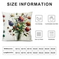 thumbnail image 5 of Leisuo Sage Green Flower Pillow Cover Throw Pillow Cover Square Cushion Covers for Outdoor Couch Sofa Living Room Home Decor White, 5 of 5