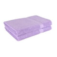thumbnail image 5 of Mainstays 2 Pack 100% Cotton Premium Bath Sheets Set, Super Soft and Highly Absorbent Basic Solid Premium Cotton Bath Sheets for Bathroom, Hotels, Spa and Gym - Lavender, 5 of 7