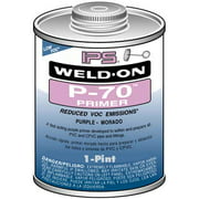 Weld-On 10225 P-70 Industrial Grade PVC/CPVC Non-Bodied Primer - Fast Acting and Low-VOC, Purple, 1 Pint (16 fl oz)