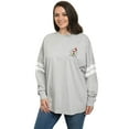 thumbnail image 2 of Disney Women Minnie Mouse Sweatshirt Jersey Long Sleeve Light Gray, 2 of 7