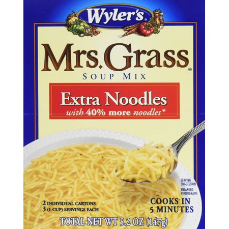 Mrs Grass - Mrs. Grass Extra Noodles Soup Mix (5.2oz Pack of 12) 6.21 ounce