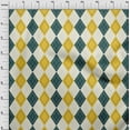 thumbnail image 4 of oneOone Cotton Cambric Yellow Fabric Argyle Quilting Supplies Print Sewing Fabric By The Yard 56 Inch Wide, 4 of 4