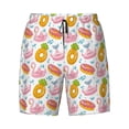 thumbnail image 4 of Lsque Mens Swim Trunks Flamingo And Pineapple Pattern - Bathing Suit Compression Liner - Beach Swim Shorts Swimwear - (S-3XL) - Stretch Quick Dry -Medium, 4 of 9