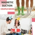 thumbnail image 7 of Bocaoying 6 Pairs Magnetic Holding Hands Socks, Funny Magnetic Suction Couple Socks, Adorable Matching Novelty Women Men Socks Couple for Gifts Christmas Sock, 7 of 7
