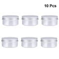thumbnail image 4 of MasteelfCA 10Pcs Round Aluminum Storage Box Pasty Fluid Powder Solid Body Pill Aluminium Specimen Box (80g 68*35 Screw Thread), 4 of 9