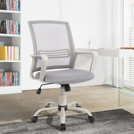 Office Chair, Ergonomic Mesh Computer Desk Chair with Lumbar Support and Adjustable Height, Gray