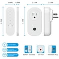 thumbnail image 3 of Wireless Surnice Smart Control Outlets, 130Ft/40M, 15A/120V/1800W, 3 Plugs+1 Remote, 3 of 6