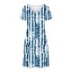 thumbnail image 4 of Vestido Corto de Verano Moda Gradiente Corto de Manga en V Cuello Vestido Casual, Poliéster Ligero de Verano, Lavado de Manos, 4 of 7