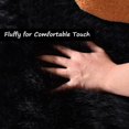 thumbnail image 4 of LAICAIW Rugs for Living Room 10x12 Black Fur Rug Faux Sheepskin Rug Large Rug Fuzzy Rug Shag Rug Fluffy Rug for Bedroom Sofa Office Rectangle Rug, 4 of 6