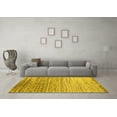 thumbnail image 3 of Ahgly Company Indoor Rectangle Abstract Yellow Contemporary Area Rugs, 5' x 8', 3 of 4