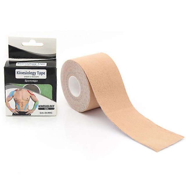 Cinta kinesiológica KT de 5 cm x 5 m para soporte de lesiones por distensión muscular, fisioterapia y deportes