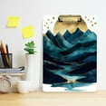 thumbnail image 2 of FORMRS Acrylic Clipboard with Low Profile Clip Standard A4 Letter Size, 12.5" x 9", Blue Mountains, 2 of 8