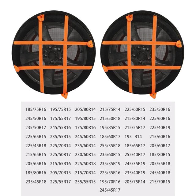 Snow Socks for Tires, Snow Chain Snow Traction Device, Anti-Skid Chains Provide Protection for Every Step You Take