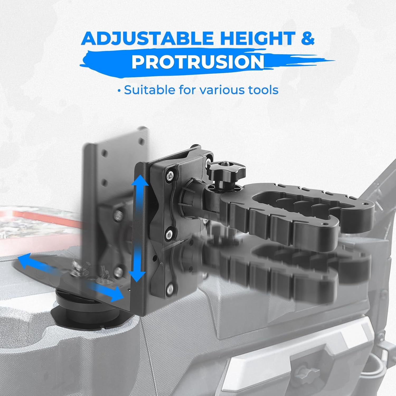 KEMIMOTO UTV Hunting Tool Holder Rack Shovel Mount Bow Rack Compatible with Polaris Ranger General