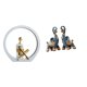 thumbnail image 1 of Elegante Escultura De Resina De Niña Y Elefante, Centro De Mesa Para Dormitorio, Estantería, Casa De Campo, Decoración Moderna Para El Hogar Y La Oficina, Regalo Coleccionable, 1 of 8