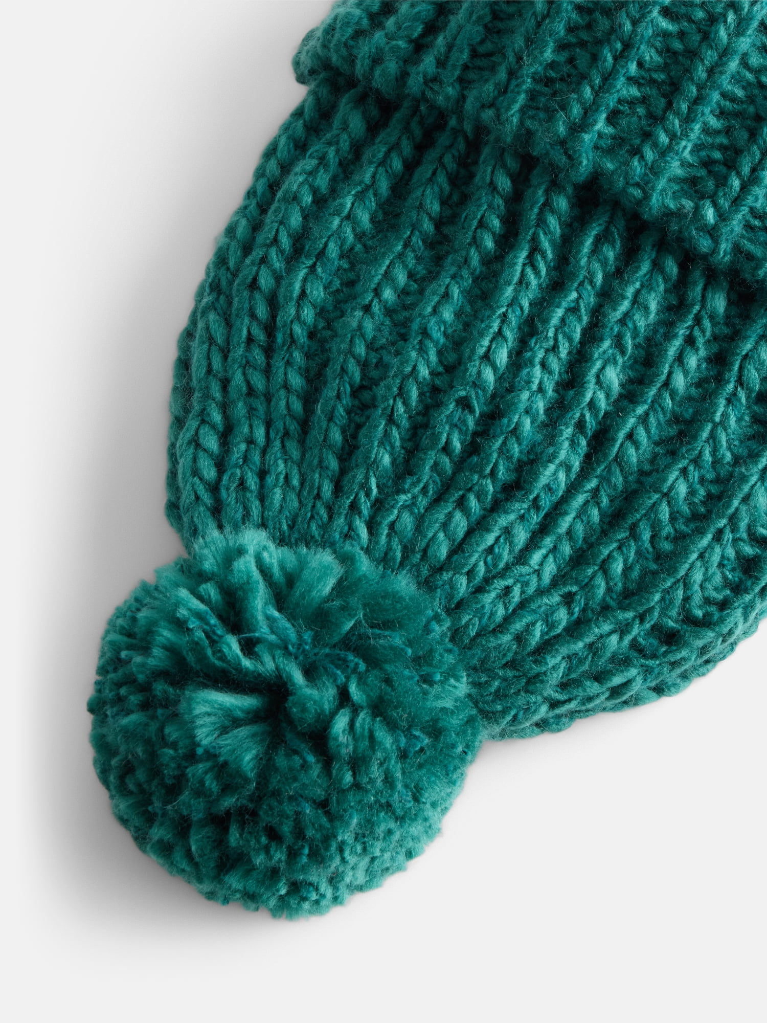Scenario Women's Chunky Textured Beanie, One Size Fits Most, Teal Shimmer