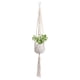 thumbnail image 3 of Fiudx Cesta Colgante Europea, Percha Decorativa de Malla, Cuentas de Madera Natural, Diseño de Tejido Flexible, Ideal para Jardinería Interior, Decoración de Paredes, Uso En La Oficina y El Hogar, 10, 3 of 4