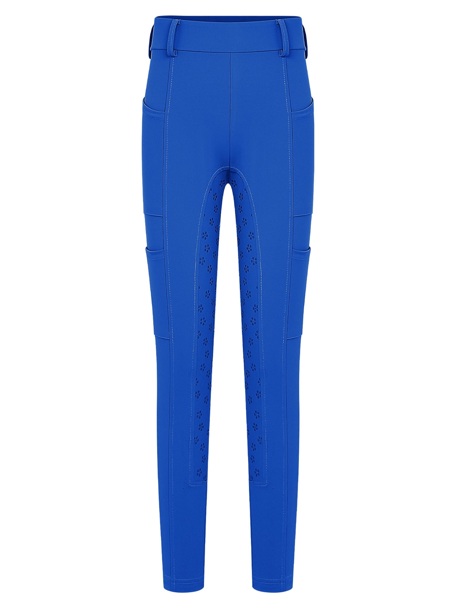 Haitryli Girls Kids Riding Pants Horse Equestrian Breeches Horse Schooling Tights Full Seat Blue 16