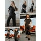 thumbnail image 4 of Ekouaer 2 Pack Women's Sleepwear Capri Pajama Sets Short Sleeve Two-Piece Pjs V Neck Tops & Capri Pants with Pockets S-3XL, 4 of 5