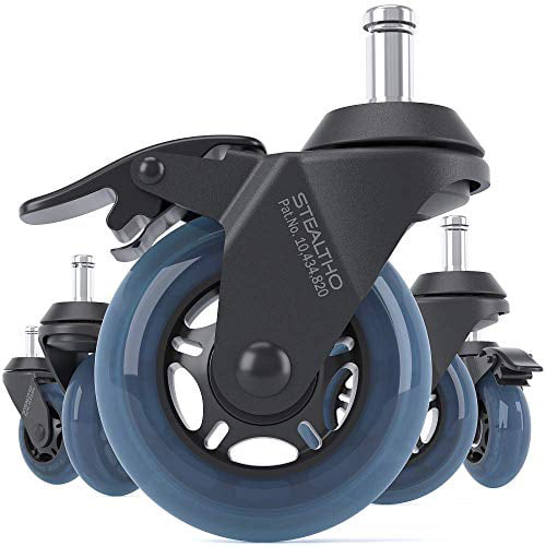 STEALTHO Office Chair Wheels Blue Replacement Wheels for Office Chair ...