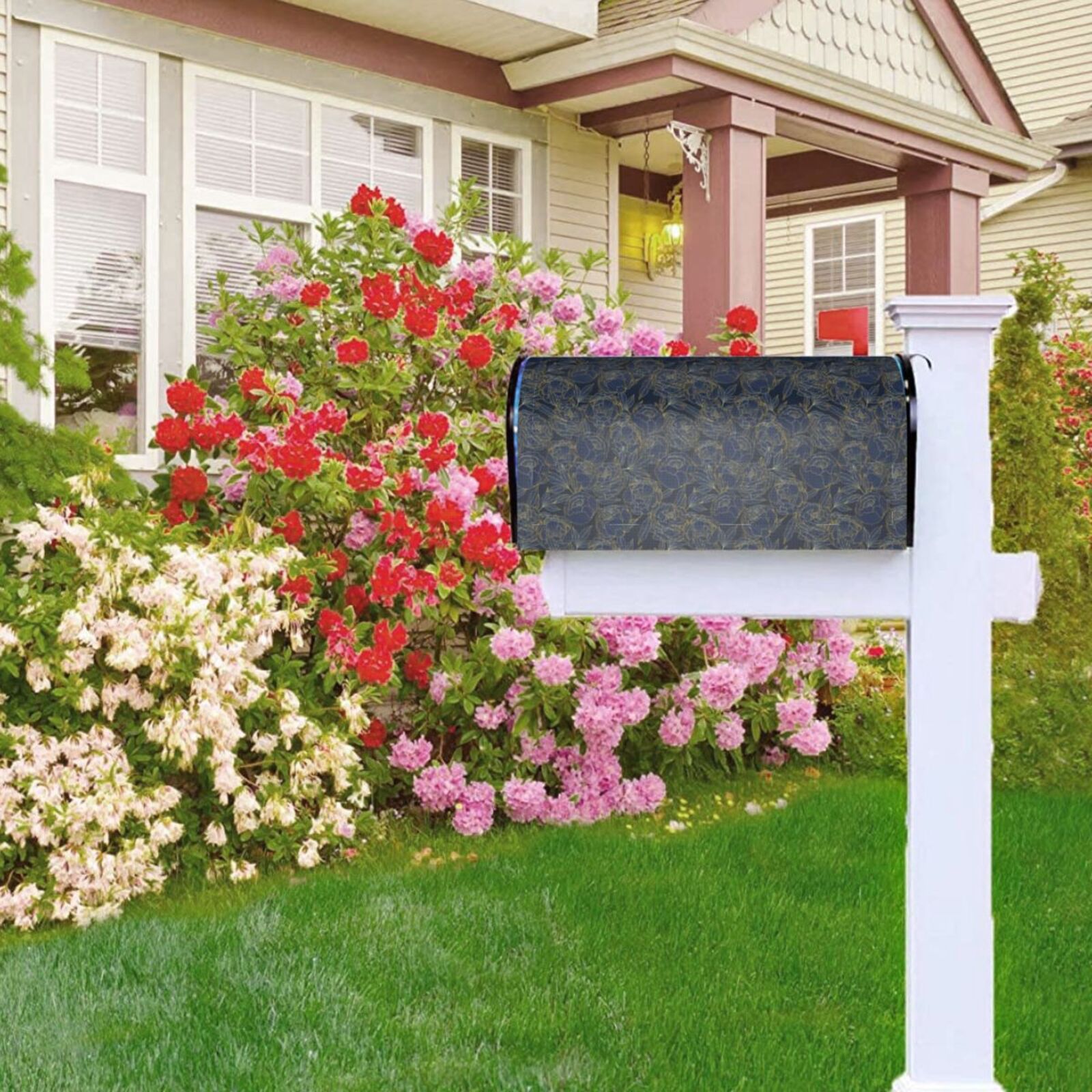 Kdxio Magnetic Mailbox Cover 25.5x21 in Mailbox Cover Outdoor Decoration Holiday Mailbox Covers for Home Garden Yard-25.5x21 in