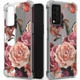 thumbnail image 1 of CoverON Phone Design For T-Mobile Revvl V+ 5G / Metro by TMobile Revvl V Plus Case, Clear Flexible Soft Rubber Slim TPU Cover, Purple Flower, 1 of 8