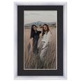thumbnail image 4 of 11.5x17 Frame Silver With Black Picture Mat For 11.5x17 Photo - Silver 14x19 Frame To Display Print, 4 of 8