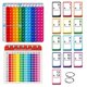 thumbnail image 1 of Math Flash Cards & Pop Fidget Chart for Kids - 156pcs Multiplication Cards, Fun Math Games for Kindergarten to 6th Grade, 1 of 5