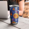 thumbnail image 4 of 20 Oz Pioneer Flower Coffee Tumbler Double Wall Insulated Stainless Steel Water Bottle | Metal Reusable Thermoses Flask with Cup Cap | Leak & Sweat Proof with Anti-Dust Lid, 4 of 7
