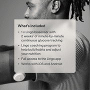 (2 pack) Lingo Continuous Glucose Monitor (CGM) & App. Made by Abbott. Know the Impact of What You Eat. 1 Lingo Biosensor Lasts Up To .