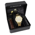 thumbnail image 4 of Mens Diamond Watch 0.5ct Yellow Gold Plated, 4 of 4