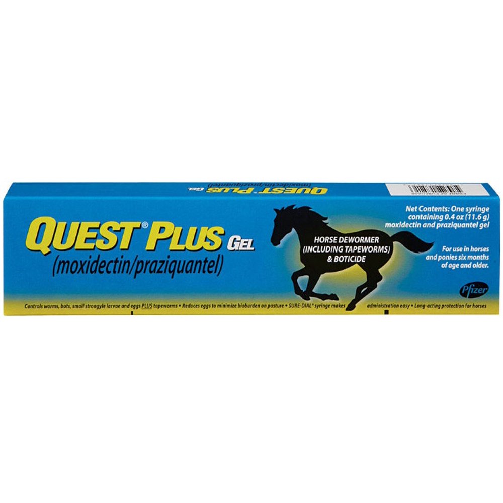 Quest Plus 427522 Horse Dewormer Gel, 0.4 Oz