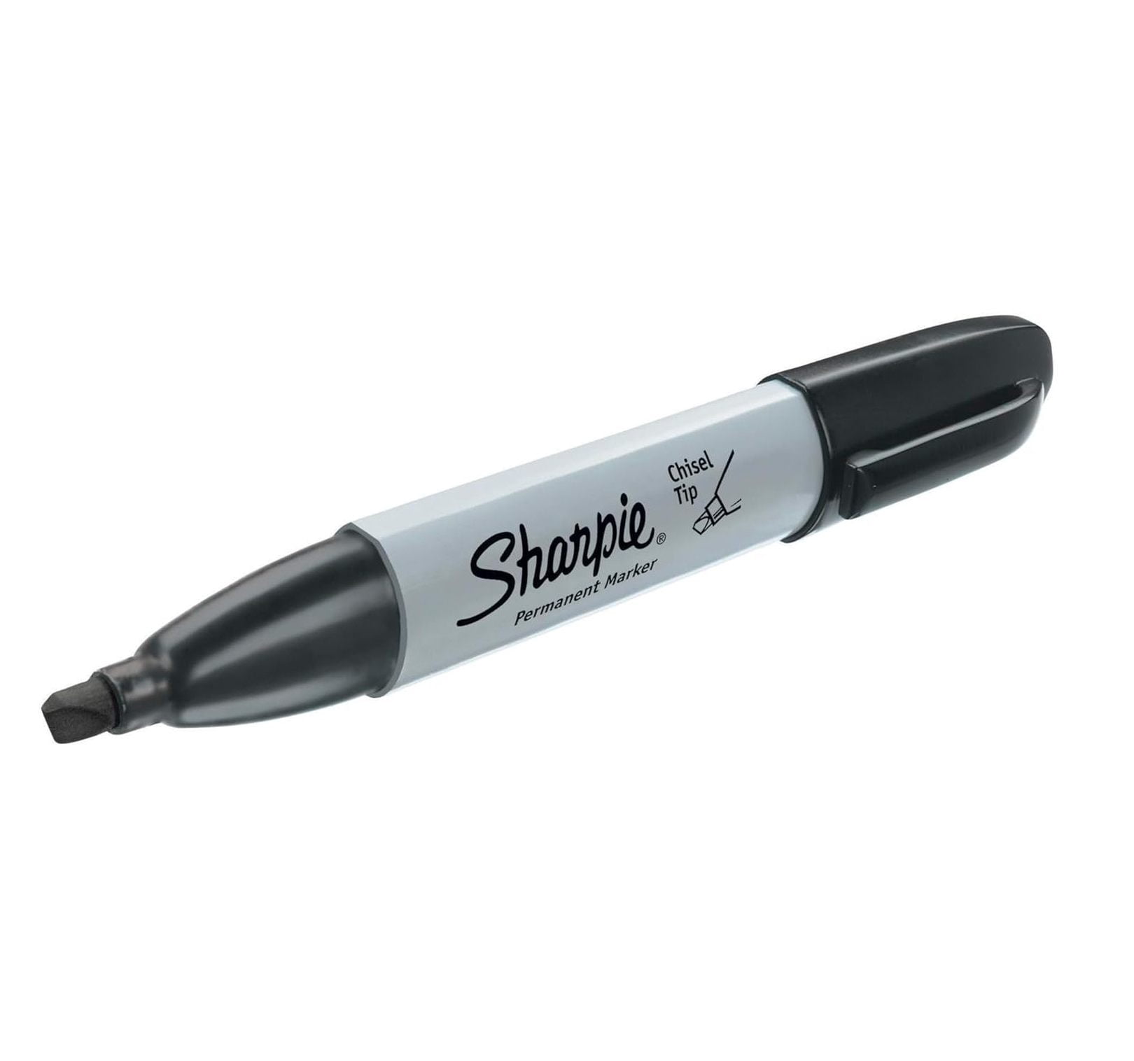Permanent Markers, Chisel Tip, Black, 36 Count