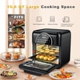 thumbnail image 5 of Costway 8-in-1 Air Fryer 10.6QT Digital Toaster Oven Rotisserie w/ Accessories, 5 of 11