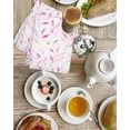 thumbnail image 4 of Pink Leaf Kitchen Dish Towels for Drying Dishes Set of 2, Modern Botanical Foliage Plant Country Flower Waffle Weave Microfiber Hand Tea Bathroom Towels Quick Dry & Absorbent Towel 15.7x23.6, 4 of 7