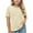 T-Shirts for Kids Beige, variant on Teens Girls Short Sleeve Tops 3-14 Years Kids Pleated Crewneck T-Shirts Children Juniors Casual Solid Pullover Comfort Tees Top