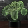thumbnail image 3 of Vehicle 3D Illusion Color Changing LED Desk Light Children Room Table Night Lamp, 3 of 8